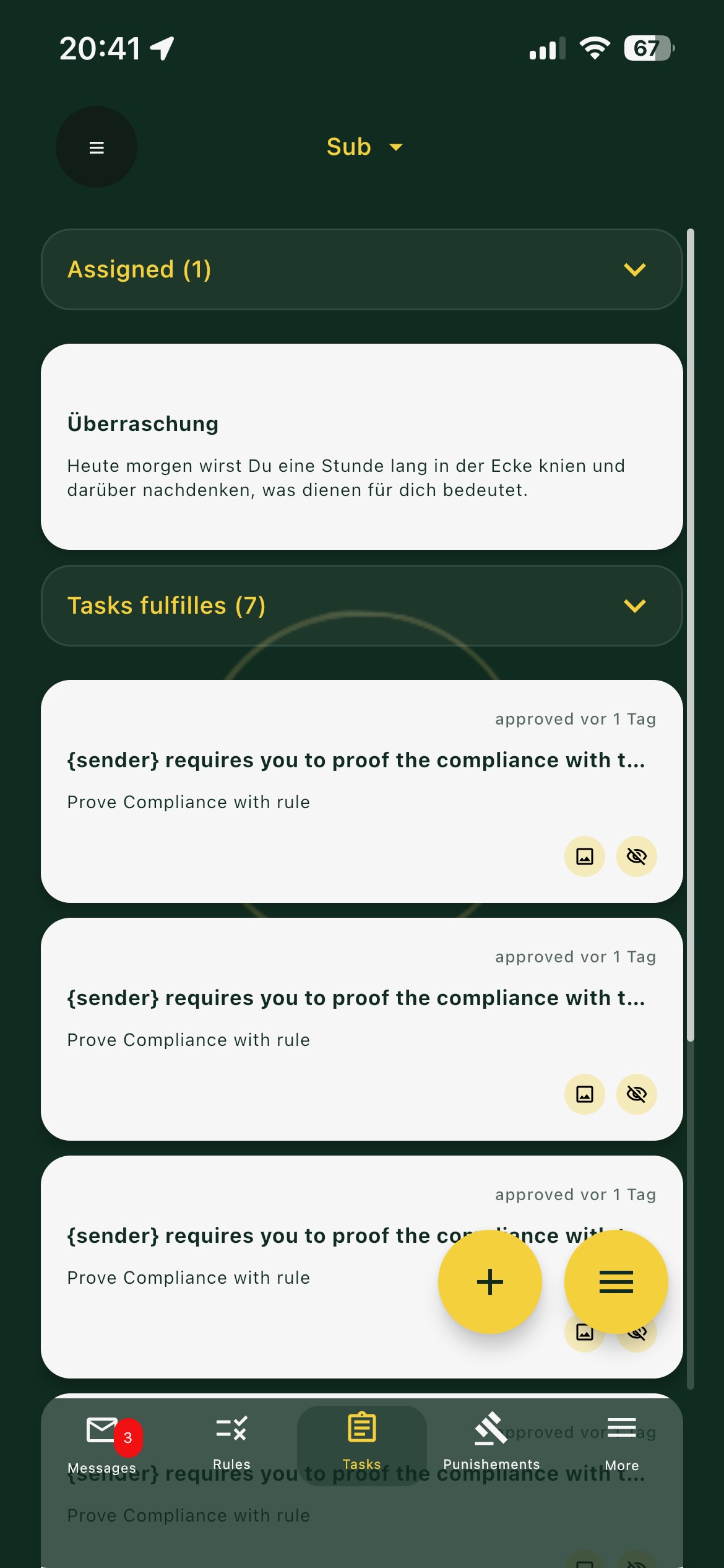 Tasks, schedules & routines